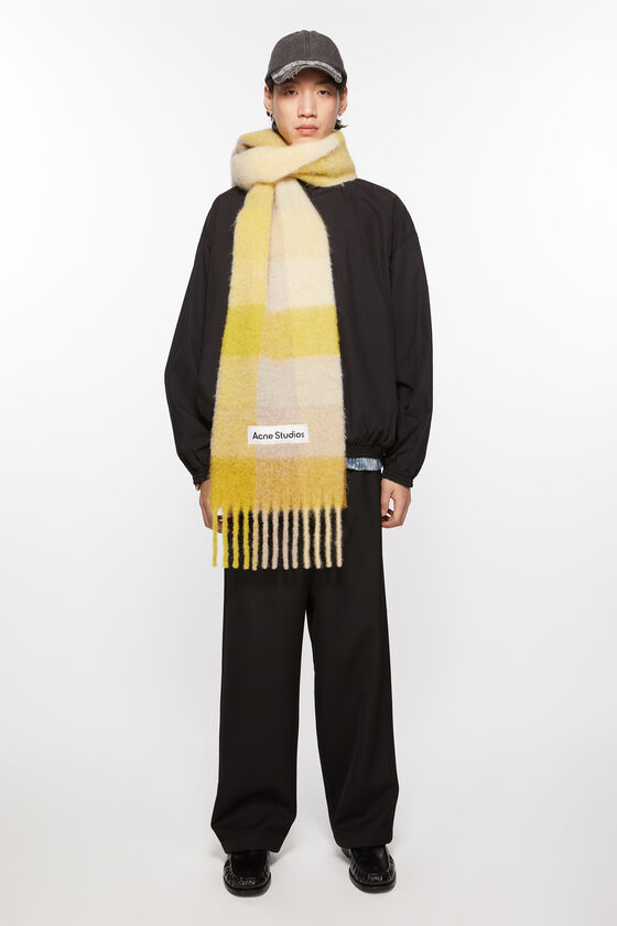 (image for) Attractive Mohair checked scarf